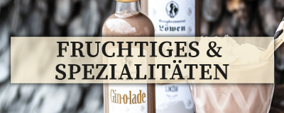 Fruchtiges & Spezialitäten | Löwen Gin-o-lade im Glas