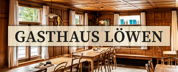 Gasthaus Löwen | Ein Blick in die traditionelle Gaststube des Gasthauses