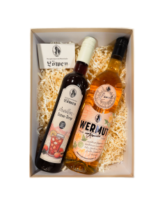 Löwen con Arancia Eistee Geschenkbox