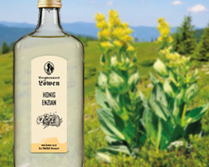 Honig Enzian Schnaps - Bergbrennerei Löwen